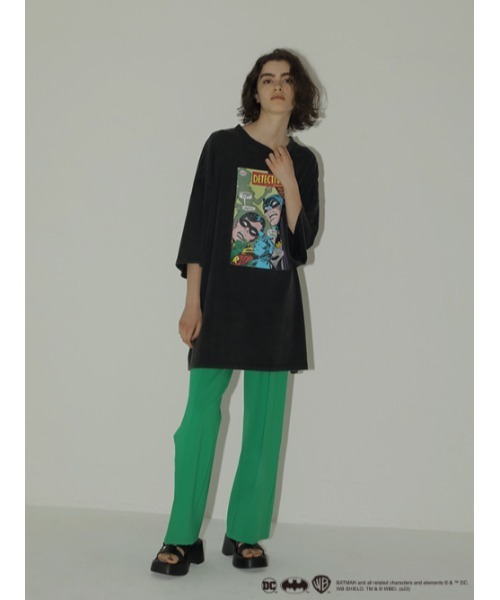 AMAIL（アマイル）の「【BATMAN】AM Loose（Tシャツ/カットソー・レディース・ホワイト/ブラック・FREE）」の4枚目の写真