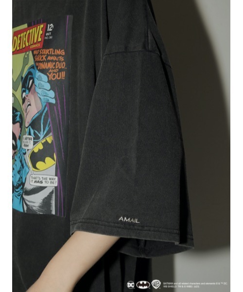 AMAIL（アマイル）の「【BATMAN】AM Loose（Tシャツ/カットソー・レディース・ホワイト/ブラック・FREE）」の6枚目の写真