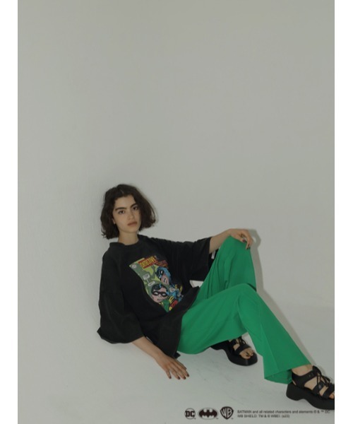 AMAIL（アマイル）の「【BATMAN】AM Loose（Tシャツ/カットソー・レディース・ホワイト/ブラック・FREE）」の7枚目の写真