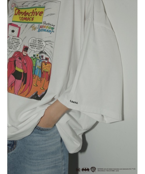 AMAIL（アマイル）の「【BATMAN】AM Loose（Tシャツ/カットソー・レディース・ホワイト/ブラック・FREE）」の11枚目の写真