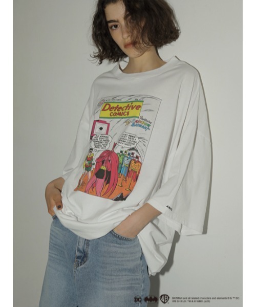 AMAIL（アマイル）の「【BATMAN】AM Loose（Tシャツ/カットソー・レディース・ホワイト/ブラック・FREE）」の12枚目の写真