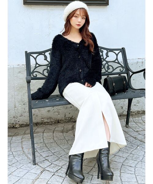 RESEXXY（リゼクシー）の「バンピーデザインベレー帽（ハンチング/ベレー帽・レディース・ホワイト/グレー/ブラック・FREE）」の6枚目の写真