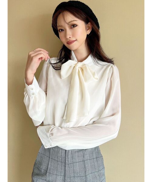 RESEXXY（リゼクシー）の「バンピーデザインベレー帽（ハンチング/ベレー帽・レディース・ホワイト/グレー/ブラック・FREE）」の11枚目の写真