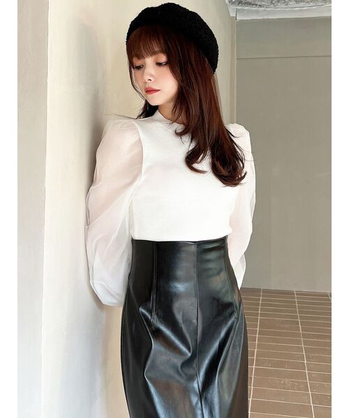 RESEXXY（リゼクシー）の「バンピーデザインベレー帽（ハンチング/ベレー帽・レディース・ホワイト/グレー/ブラック・FREE）」の13枚目の写真