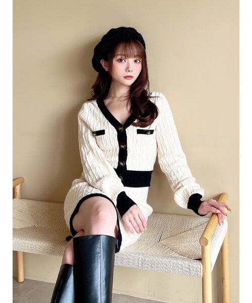 RESEXXY（リゼクシー）の「バンピーデザインベレー帽（ハンチング/ベレー帽・レディース・ホワイト/グレー/ブラック・FREE）」の16枚目の写真