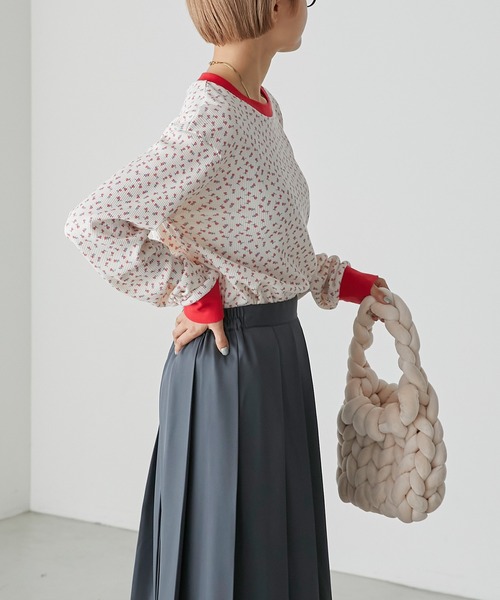 forksy.（フォルクシー）の「【forksy.】ベロアマンドゥバッグ（ハンドバッグ・レディース・ミント/ブラック/アイボリー/レッド・FREE）」の14枚目の写真