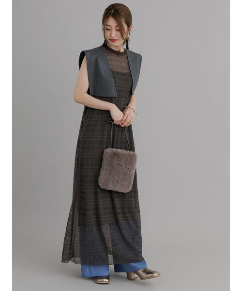 Te chichi（テチチ）の「ファーミニショルダーバッグ（ハンドバッグ・レディース・モカ/カーキ・F）」の7枚目の写真