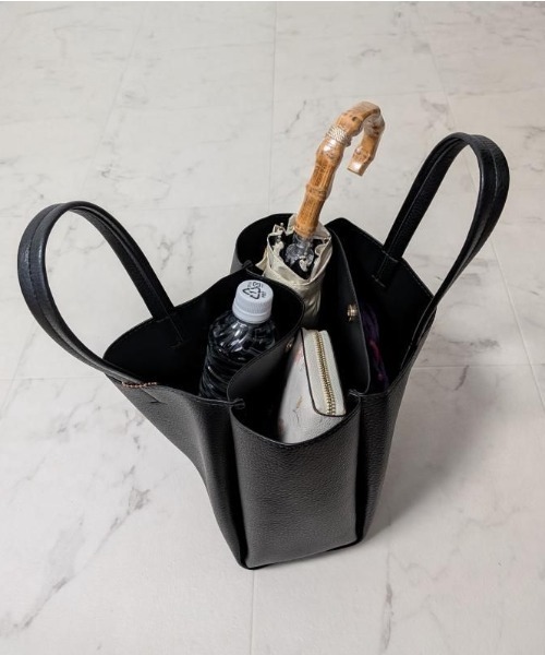 ikka(イッカ)の「【雑誌InRed11月号掲載】GOKU楽PU三層ミニトートバッグ(トートバッグ・レディース・ブラック/ベージュ/グリーン/ピンク/グレー/オフホワイト/イエロー/ブラウン/ライトグレー/キャメル/シルバー系/レッド/グリーン系・FREE)」の18枚目の写真