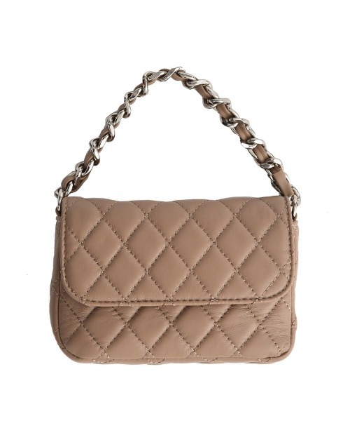 Re:EDIT（リエディ）の「[神山まりあさん着用][BAG COLLECTION]2WAYキルティングチェーンバッグ（ハンドバッグ・レディース・ベージュ/シルバー/ブラック・FREE）」の13枚目の写真