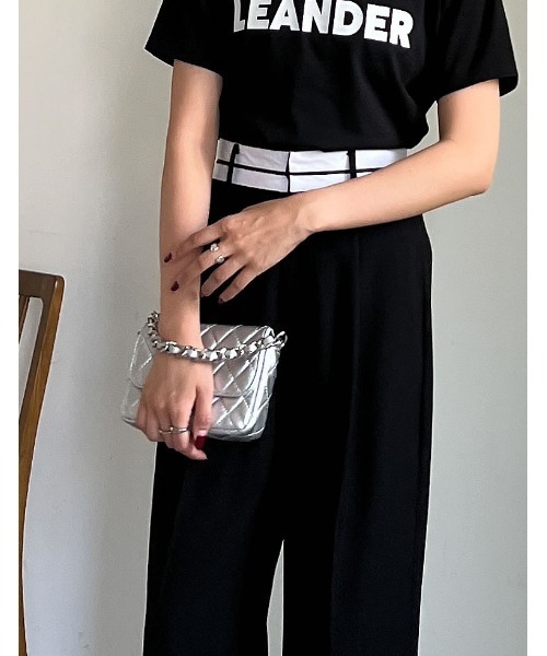 Re:EDIT（リエディ）の「[神山まりあさん着用][BAG COLLECTION]2WAYキルティングチェーンバッグ（ハンドバッグ・レディース・ベージュ/シルバー/ブラック・FREE）」の6枚目の写真
