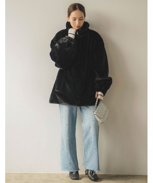 Re:EDIT（リエディ）の「[神山まりあさん着用][BAG COLLECTION]2WAYキルティングチェーンバッグ（ハンドバッグ・レディース・ベージュ/シルバー/ブラック・FREE）」の15枚目の写真