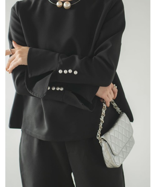 Re:EDIT（リエディ）の「[神山まりあさん着用][BAG COLLECTION]2WAYキルティングチェーンバッグ（ハンドバッグ・レディース・ベージュ/シルバー/ブラック・FREE）」の18枚目の写真