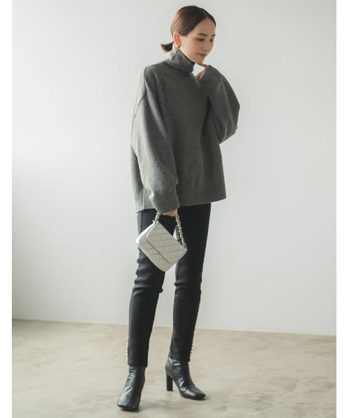 Re:EDIT（リエディ）の「[神山まりあさん着用][BAG COLLECTION]2WAYキルティングチェーンバッグ（ハンドバッグ・レディース・ベージュ/シルバー/ブラック・FREE）」の19枚目の写真