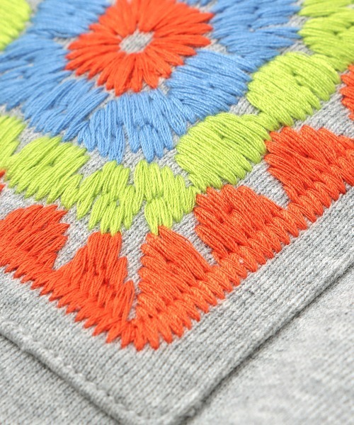 パーカー クロシェ刺繍スウェットプルパーカー レディース クロシェ刺繍スウェットプルパーカー【8月5日(火)15時までの限定