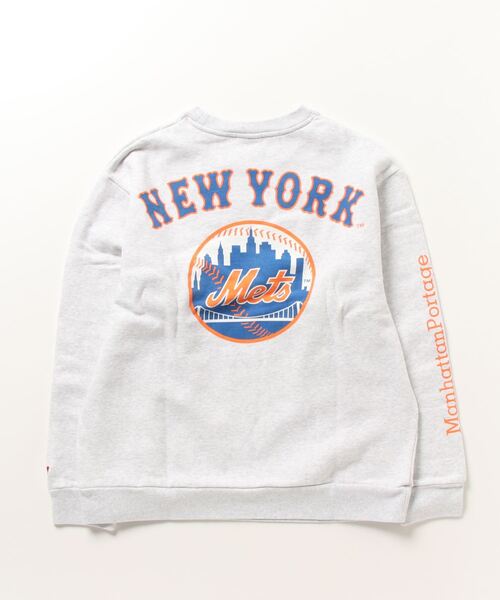 Manhattan Portage（マンハッタンポーテージ）の「【WEB限定】[MANHATTAN PORTAGE/マンハッタンポーテージ] MLBバックロゴ クルーネックスウェット（スウェット・レディース・ネイビー/グレー・XL/L/M）」の3枚目の写真