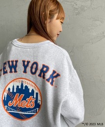 【WEB限定】[MANHATTAN PORTAGE/マンハッタンポーテージ] MLBバックロゴ クルーネックスウェット