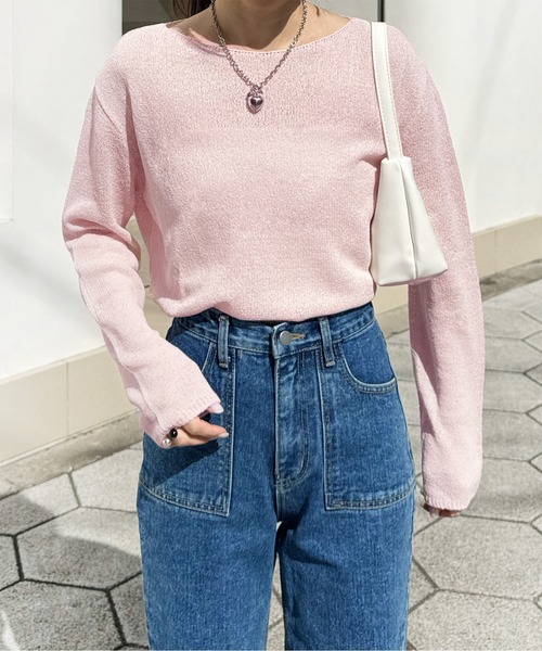 ボートネックシアーニット｜BOAT NECK SHEER KNITの通販｜regleam