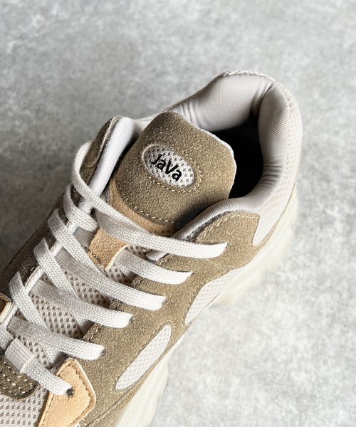 Java（ジャバ）の「《Javaジャバコラボ》レトロ配色で大人な足元を演出。CLASSIC RUN LITE（スニーカー・レディース・グレー/ブラック/ベージュ・XXXX-LARGE/XX-LARGE/XXX-LARGE/SMALL/LARGE/X-LARGE/MEDIUM）」の19枚目の写真