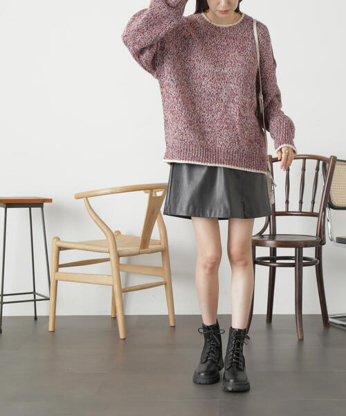 FREE'S MART（フリーズマート）の「◆合皮ミニスカート（スカート・レディース・ホワイト/ブラック・SMALL/MEDIUM）」の5枚目の写真