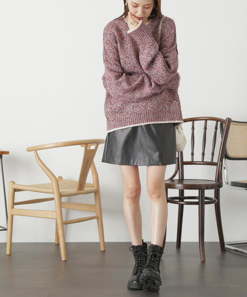 FREE'S MART（フリーズマート）の「◆合皮ミニスカート（スカート・レディース・ホワイト/ブラック・SMALL/MEDIUM）」の9枚目の写真