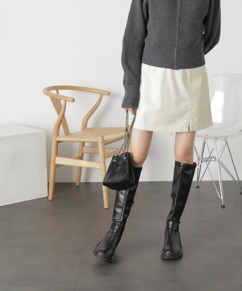 FREE'S MART（フリーズマート）の「◆合皮ミニスカート（スカート・レディース・ホワイト/ブラック・SMALL/MEDIUM）」の17枚目の写真