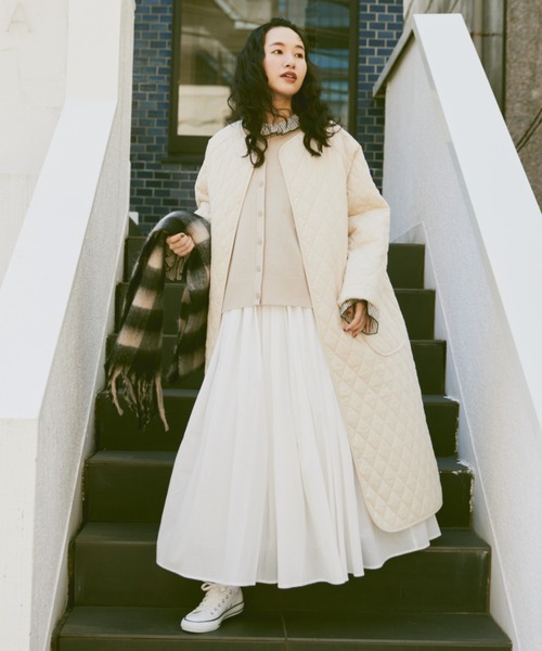 Libra Cue（リブラ キュー）の「モヘアタッチチェックストール（マフラー・レディース・マルチ/ブラック・FREE）」の9枚目の写真