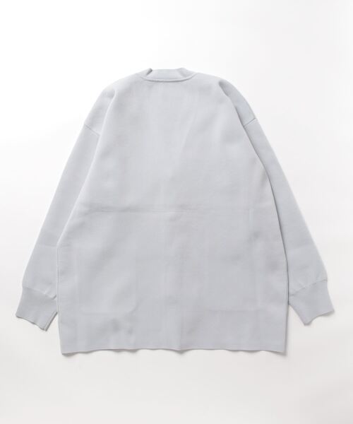 STRAWBERRY-FIELDS（ストロベリーフィールズ）の「アデルポリー　ニットカーディガン（カーディガン/ボレロ・レディース・ブルーグレー/アイボリー・2）」の3枚目の写真