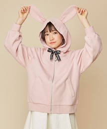 【コットン100％】アニマル3姉妹ZIPパーカー