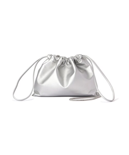 N.（N. Natural Beauty Basic）（エヌエヌナチュラルビューティーベーシック）の「◆巾着ショルダーバッグ（ビジネスバッグ・レディース・シルバー/ピンク/ブラック・ﾌﾘ-）」の16枚目の写真