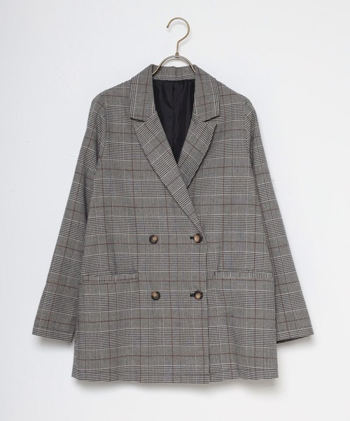 Bonjour Sagan（ボンジュールサガン）の「チェック柄ダブルテーラード