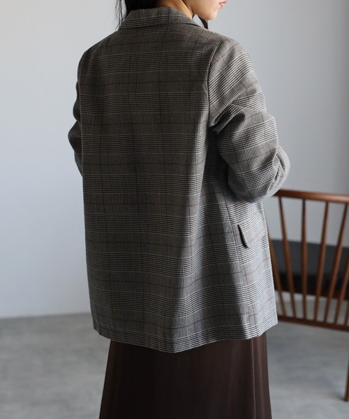 Bonjour Sagan（ボンジュールサガン）の「チェック柄ダブルテーラード