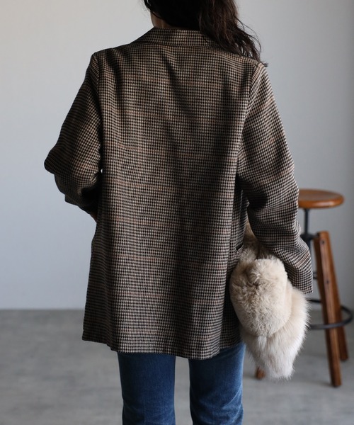 Bonjour Sagan（ボンジュールサガン）の「チェック柄ダブルテーラード