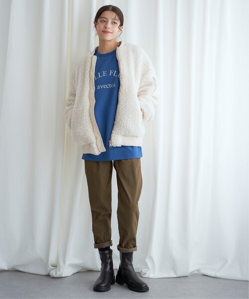 LBC(エルビーシー)の「【伸びる美脚パンツ】プチプラテーパードパンツ(その他パンツ・レディース・モーブ系/キャメル/ブラック/ネイビー/オフホワイト・S/L/M)」の11枚目の写真