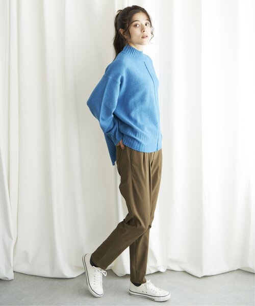 LBC(エルビーシー)の「【伸びる美脚パンツ】プチプラテーパードパンツ(その他パンツ・レディース・モーブ系/キャメル/ブラック/ネイビー/オフホワイト・S/L/M)」の14枚目の写真