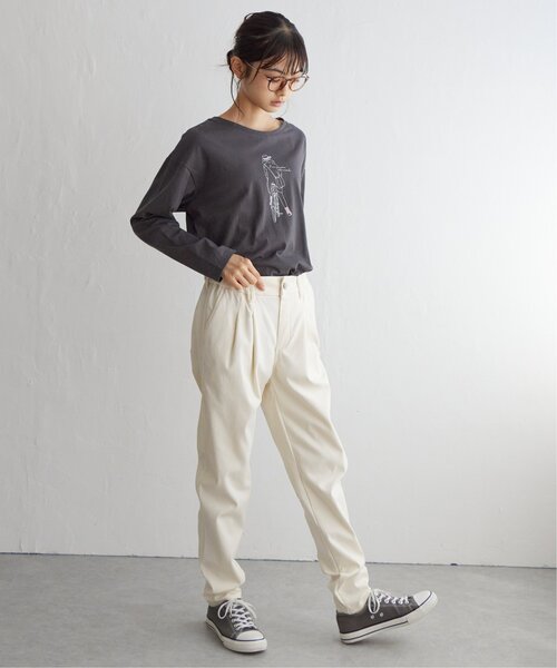 LBC(エルビーシー)の「【伸びる美脚パンツ】プチプラテーパードパンツ(その他パンツ・レディース・モーブ系/キャメル/ブラック/ネイビー/オフホワイト・S/L/M)」の20枚目の写真