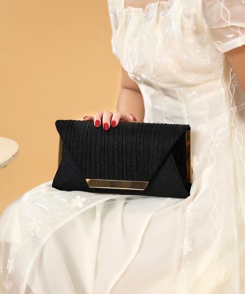 CELEN（セレン）の「2WAY バックルパーティーバッグ（ハンドバッグ・レディース・シャンパン/ゴールド/ブラック/シルバー・FREE）」の2枚目の写真