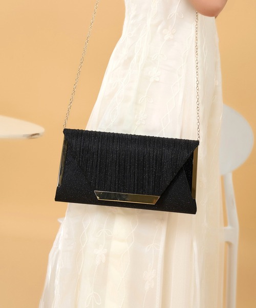 CELEN（セレン）の「2WAY バックルパーティーバッグ（ハンドバッグ・レディース・シャンパン/ゴールド/ブラック/シルバー・FREE）」の5枚目の写真