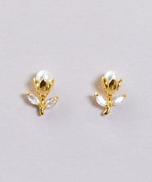 Zoule（ゾーラ）の「Zoule ゾーラ:petit tulip　プチチューリップ　パールピアス（ピアス（両耳用）・キッズ）」