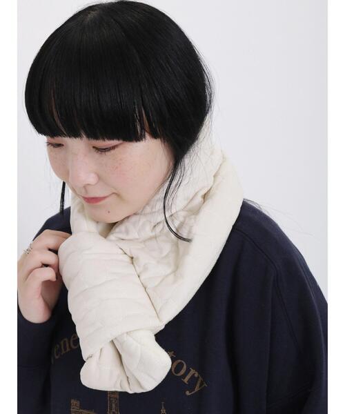 Samansa Mos2（サマンサ モスモス）の「花キルトティペット（ストール/ショール・レディース・ブラウン/オフホワイト・F）」の6枚目の写真