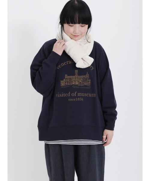 Samansa Mos2（サマンサ モスモス）の「花キルトティペット（ストール/ショール・レディース・ブラウン/オフホワイト・F）」の8枚目の写真