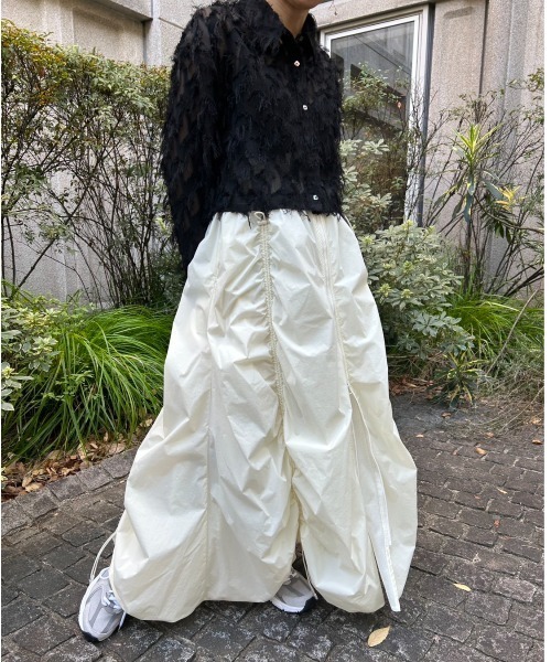 セール】【emmi atelier】ボリュームドロストジップアップ