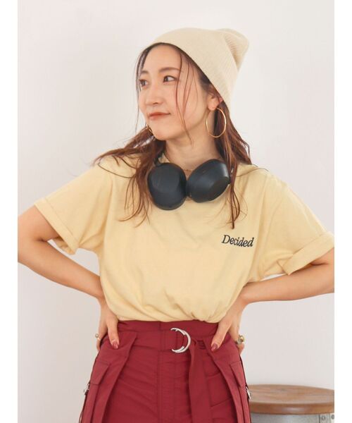 Ungrid（アングリッド）の「リネン混ニット帽（ニットキャップ/ビーニー・レディース・ブラック/アイボリー/チャコールグレー・FREE）」の2枚目の写真