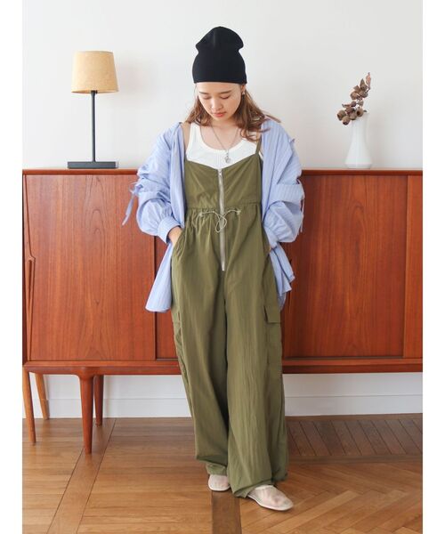 Ungrid（アングリッド）の「リネン混ニット帽（ニットキャップ/ビーニー・レディース・ブラック/アイボリー/チャコールグレー・FREE）」の9枚目の写真