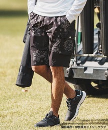 1minute 1second(~jbgZJh)mp11853- bandana pattern nylon cargo shorts J[SV[gpc(J[Spc)
