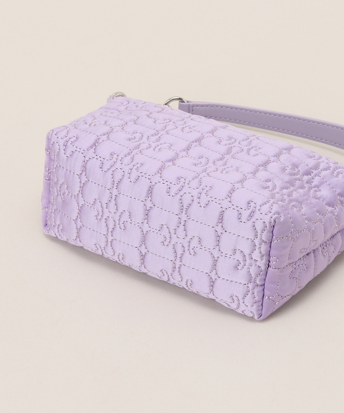 Oriens JOURNAL STANDARD(オリエンス ジャーナルスタンダード)の「【GANNI / ガニー】Butterfly Small Pouch Satin:バッグ(ハンドバッグ・レディース・パープル系その他/ブラック・FREE)」の5枚目の写真
