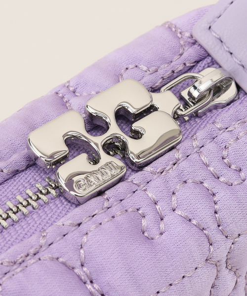 Oriens JOURNAL STANDARD(オリエンス ジャーナルスタンダード)の「【GANNI / ガニー】Butterfly Small Pouch Satin:バッグ(ハンドバッグ・レディース・パープル系その他/ブラック・FREE)」の8枚目の写真
