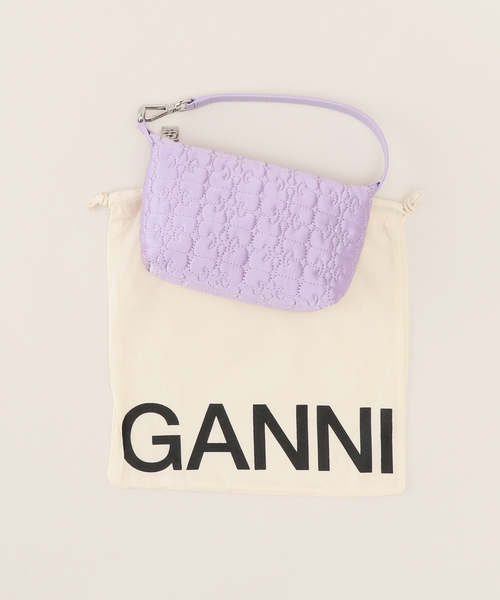 Oriens JOURNAL STANDARD(オリエンス ジャーナルスタンダード)の「【GANNI / ガニー】Butterfly Small Pouch Satin:バッグ(ハンドバッグ・レディース・パープル系その他/ブラック・FREE)」の15枚目の写真
