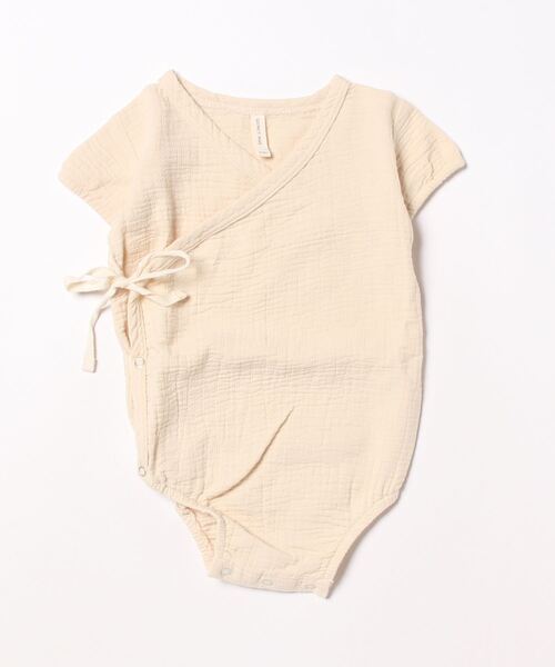 【セール】【Bs】【it】【Quincy Mae】WOVEN WRAP ROMPER | NATURAL（その他ベビー用品）｜Rylee + Cru（ライリーアンドクルー）