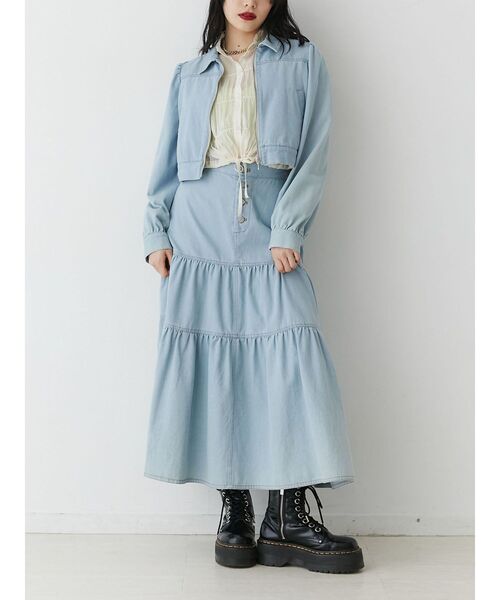 jouetie（ジュエティ）の「マルチWAYカラーステッチセットアップ（ワンピース・レディース・アイボリー/ブルー/ピンク/ブラック・MEDIUM）」の6枚目の写真