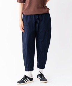 ストレッチヘリンボーンクロップドパンツ